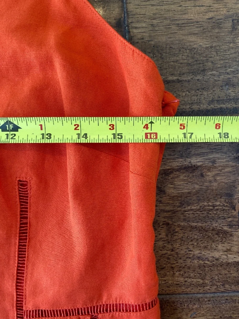 Banana Republic Linen Blend Midi Dress Sz 6 Orange Spring Party Wedding Guest - Picture 6 of 9